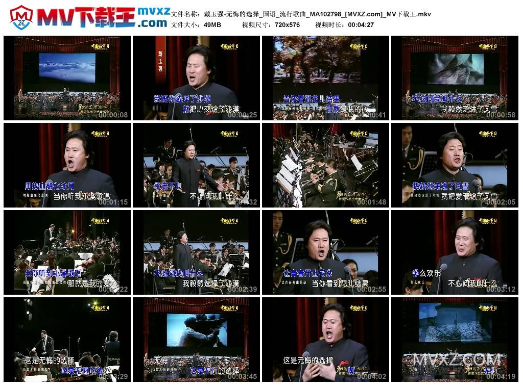 戴玉强-无悔的选择_国语_流行歌曲_MA102798